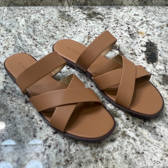 Madewell Desert Camel / Tan Mena Slide Sandal (Size 7) - Picture 1 of 6